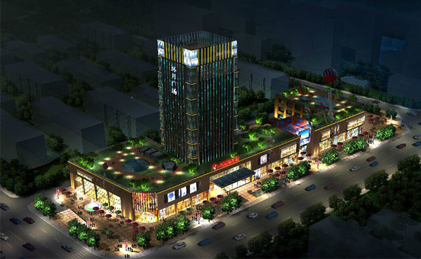 啥？立體大電視？那是線條燈做成的戶外屏幕喲~