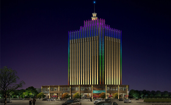 【江西】新星匯商業(yè)廣場線條燈亮化