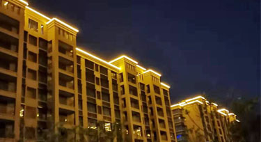 光臣智科LED輪廓燈 樓盤亮化應用效果實景分享