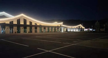 張家口崇禮客運(yùn)樞紐LED洗墻燈為冬奧添彩