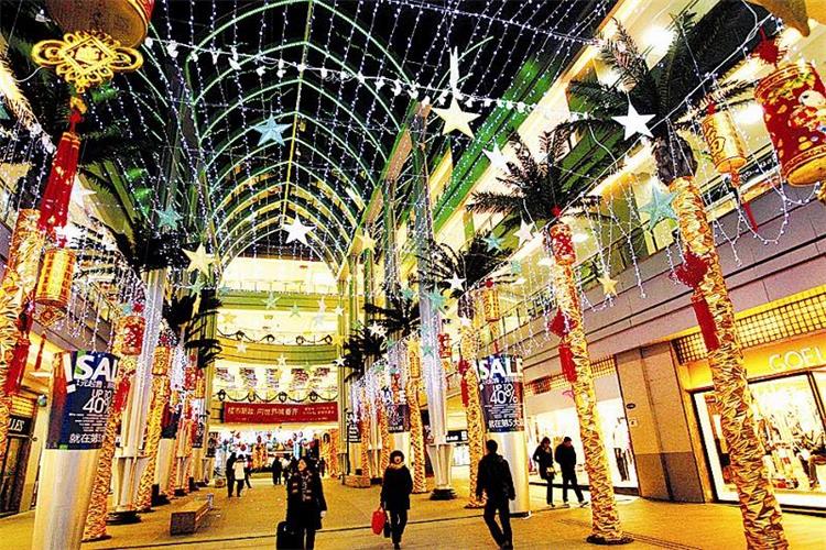 夜晚中步行街 夜晚中步行街